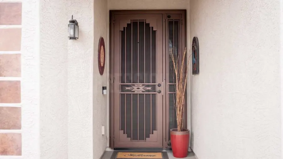 Arizonan iron door by First Impression Ironworks